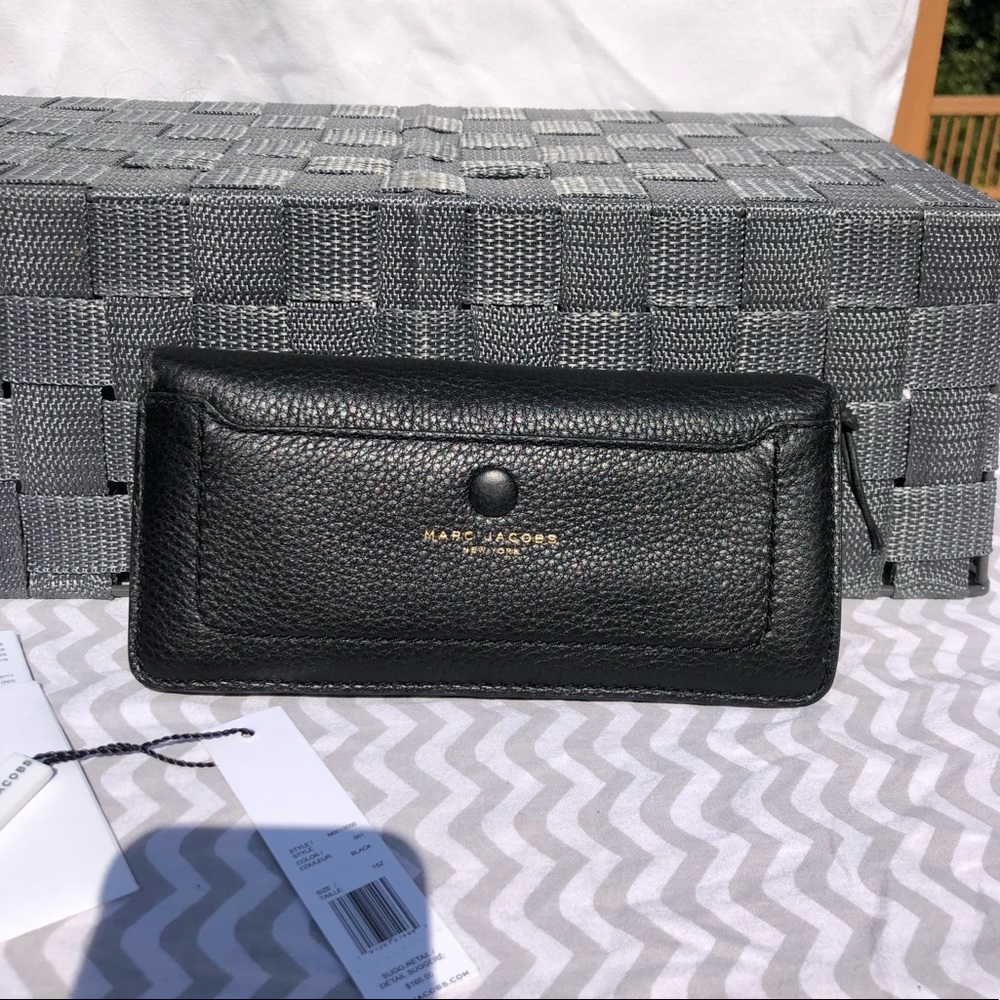 Black leather MARC JACOBS NEW YORK wallet NWT